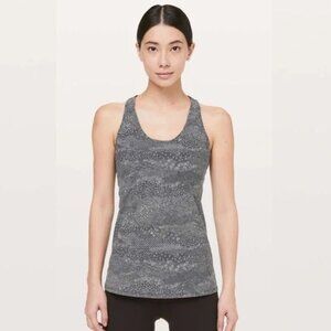 Lululemon Athletica Cool Racerback Tank Top in Meisai Black White Size 2